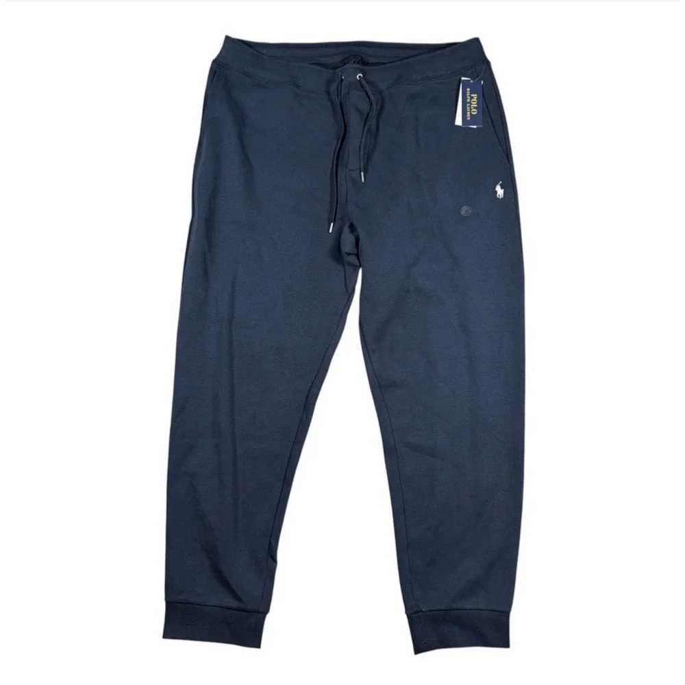 Polo Ralph Lauren Big & Tall Men's Aviator Navy Double Knit Jogger Pants XLT NWT